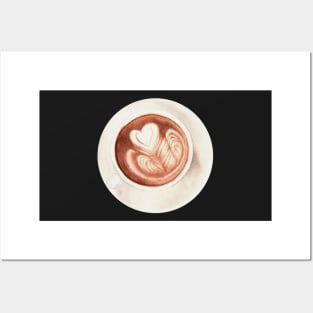 Cup of Latte Art Posters and Art